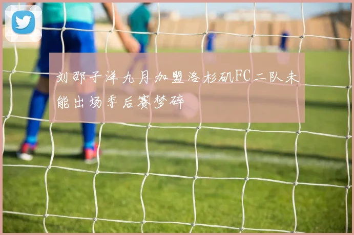 刘邵子洋九月加盟洛杉矶FC二队未能出场季后赛梦碎